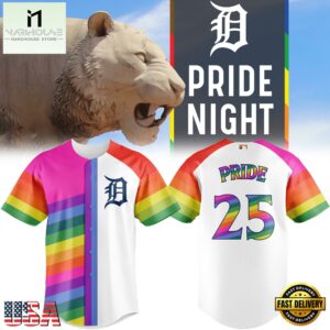 Detroit Tigers Pride Night Limited Edition Baseball Jersey