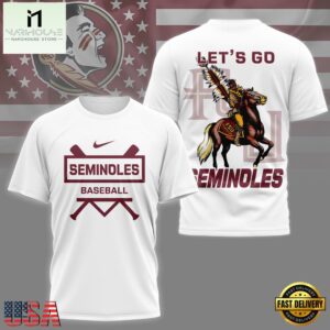 Florida State Seminoles NCAA Baseball 3D Shirt