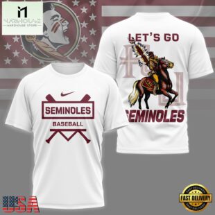Florida State Seminoles NCAA Baseball 3D Shirt