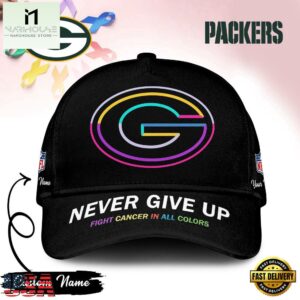 Green Bay Packers Never Give Up Fight Cancer In All Colors Classic Cap