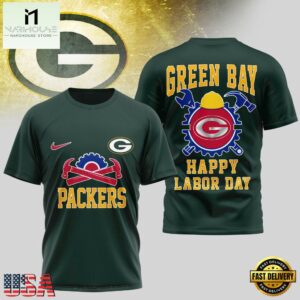 Green Bay Packers NFL Happy Labor Day 2025 Uniesx 3D Shirt