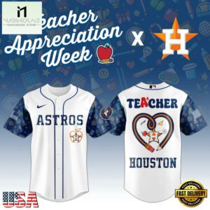 Houston Astros MLB X Teacher Appreciation Week Baseball Jersey Shirt