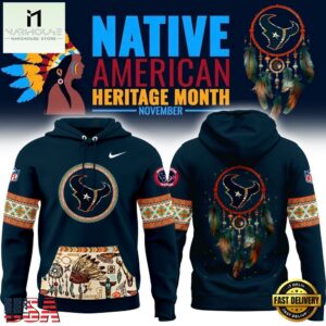 Houston Texans NFL Native American Heritage Month Hoodie Shirt