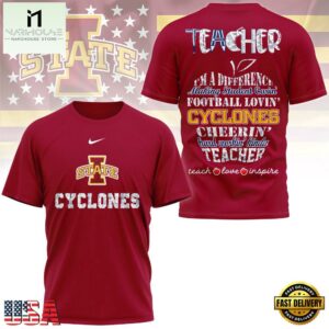 Iowa State Cyclones Teacher Pride Unisex 3D Shirt