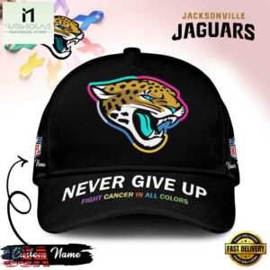 Jacksonville Jaguars Never Give Up Fight Cancer In All Colors Classic Cap