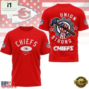 Kansas City Chiefs Union Strong Labor Day All Over Print Shirt