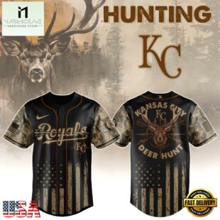 Kansas City Royals MLB x Deer Hunting Baseball Jersey Shirt