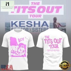 Kesha The Tits Out Tour 2025 New Design White Unisex T Shirt