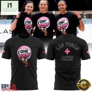 Las Vegas Aces Black & Pink Limited Edition T Shirt