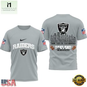 Las Vegas Raiders Football Legends of the Game 3D Shirt