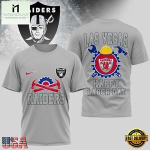Las Vegas Raiders NFL Happy Labor Day 2025 Uniesx 3D Shirt