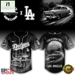 Los Angeles Dodgers MLB x Classic Car Pride Baseball Jersey For Fans
