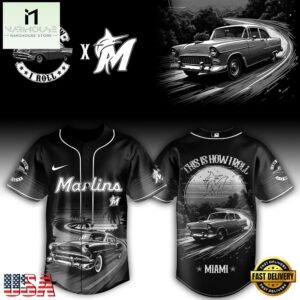 Miami Marlins MLB x Classic Car Pride Baseball Jersey For Fans