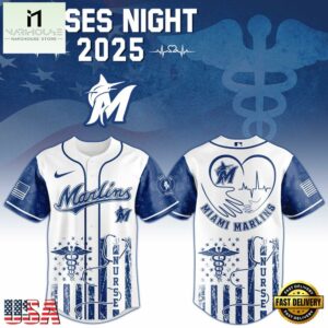 Miami Marlins MLB x Nurses Baseball Jersey Shirt