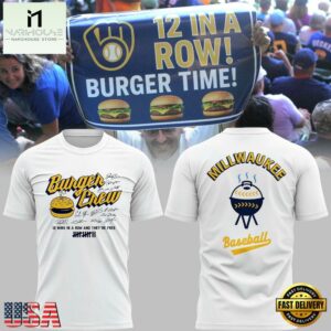 Milwaukee Brewers Burger Crew 3D Shirt