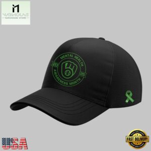 Milwaukee Brewers Mental Health Awareness Month 2025 Baseball Cap