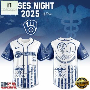 Milwaukee Brewers MLB x Nurses Baseball Jersey Shirt