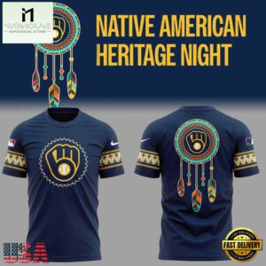Milwaukee Brewers Native American Heritage Month 2025 3D Shirt