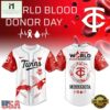Minnesota Twins MLB x World Blood Donor Day Baseball Jersey For Fans
