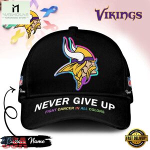 Minnesota Vikings Never Give Up Fight Cancer In All Colors Classic Cap