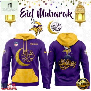 Minnesota Vikings x 2025 Eid Mubarak Limited Hoodie Shirt