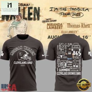 Morgan Wallen x Cleveland Browns 2025 3D Shirt