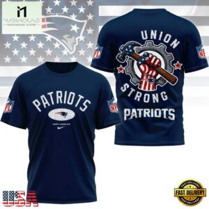 New England Patriots Union Strong Labor Day All Over Print Shirt