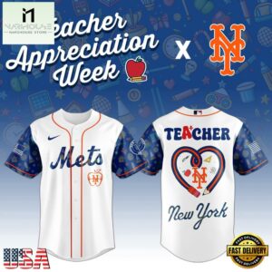 New York Mets MLB X Teacher Appreciation Week Baseball Jersey Shirt