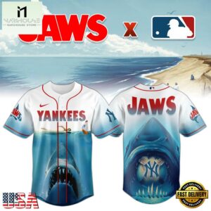 New York Yankees MLB x JAWS Baseball Jersey Shirt For Fans