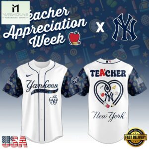 New York Yankees MLB X Teacher Appreciation Week Baseball Jersey Shirt