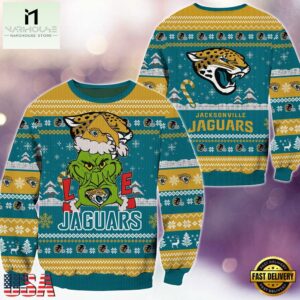 NFL Jacksonville Jaguars x Grinch Movies Ugly Christmas Sweater