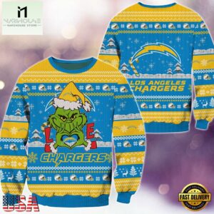 NFL Los Angeles Chargers x Grinch Movies Ugly Christmas Sweater