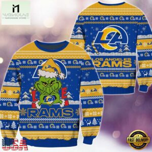 NFL Los Angeles Rams x Grinch Movies Ugly Christmas Sweater