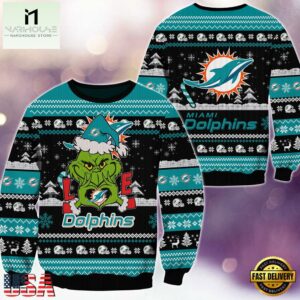 NFL Miami Dolphins x Grinch Movies Ugly Christmas Sweater