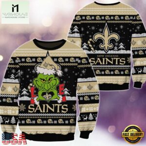 NFL New Orleans Saints x Grinch Movies Ugly Christmas Sweater