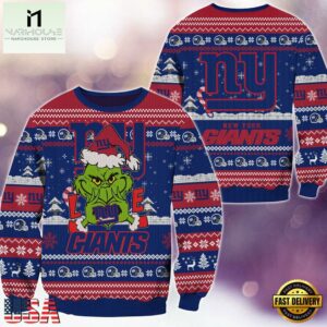 NFL New York Giants x Grinch Movies Ugly Christmas Sweater