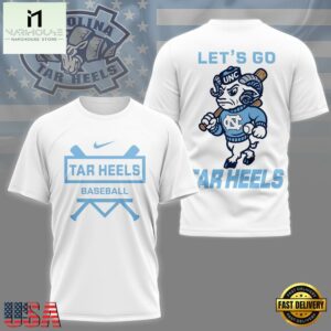 North Carolina Tar Heels NCAA Baseball 3D Shirt