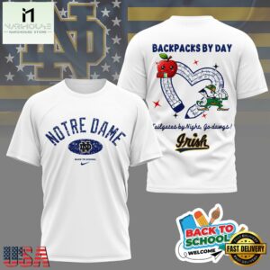 Notre Dame Fighting Irish Welcome Back To School 3D Shirt