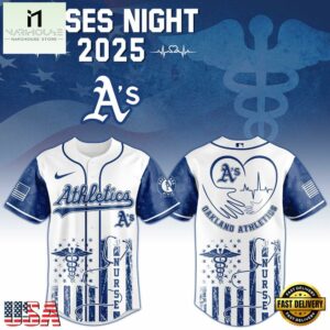 Oakland Athletics MLB x Nurses Baseball Jersey Shirt