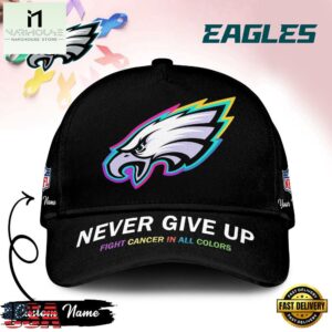 Philadelphia Eagles Never Give Up Fight Cancer In All Colors Classic Cap
