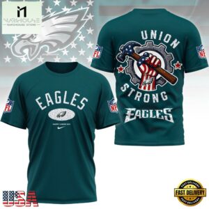 Philadelphia Eagles Union Strong Labor Day All Over Print Shirt