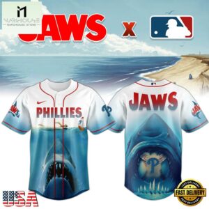 Philadelphia Phillies MLB x JAWS Baseball Jersey Shirt For Fans