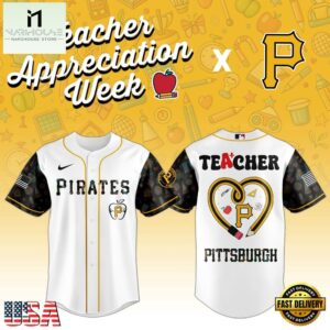 Pittsburgh Pirates MLB X Teacher Appreciation Week Baseball Jersey Shirt