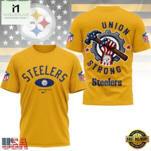 Pittsburgh Steelers Union Strong Labor Day All Over Print Shirt