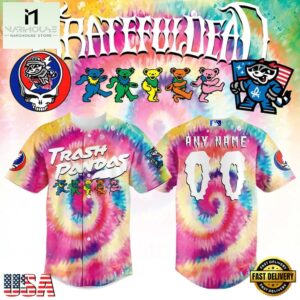 Rocket City Trash Pandas Grateful Dead Custom Baseball Jersey