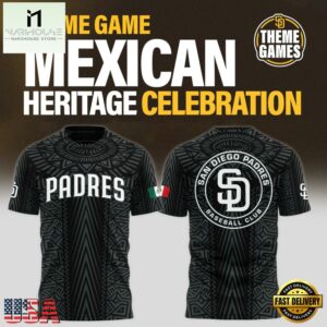 San Diego Padres Mexican Heritage Celebration 2025 3D Shirt