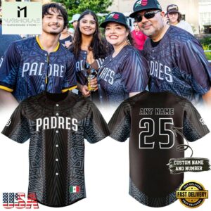 San Diego Padres Mexican Heritage Celebration 2025 Custom Baseball Jersey