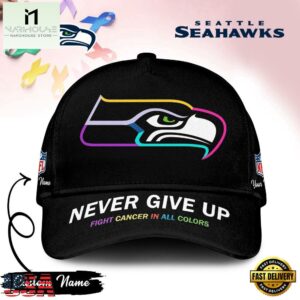 Seattle Seahawks Never Give Up Fight Cancer In All Colors Classic Cap