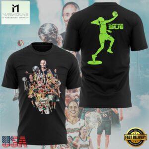 Seattle Storm Forever SUE 2025 Black T Shirt