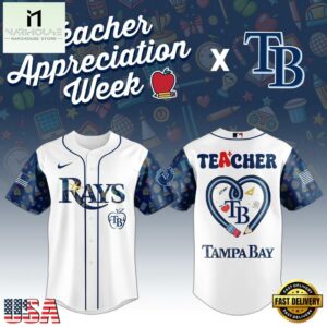 Tampa Bay Rays MLB X Teacher Appreciation Week Baseball Jersey Shirt
